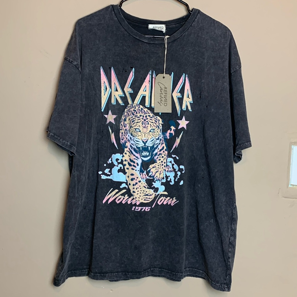 Refined Canvas Dreamer Distressed Oversized NWT